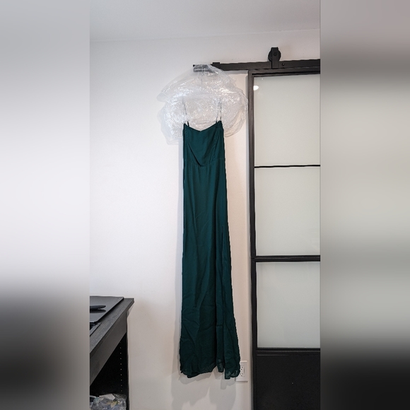 Reformation | Ingrid Dress | Emerald Green - Picture 7 of 8